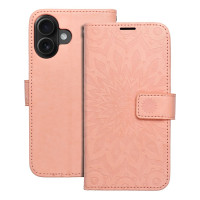 MEZZO Puzdro na knihy pre IPHONE 16 mandala peach fuzz