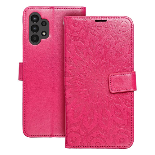 MEZZO Puzdro na knihy pre SAMSUNG A13 4G mandala magenta