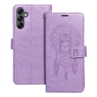 MEZZO Puzdro na knihy pre SAMSUNG A14 4G / A14 5G dreamcatcher fialové