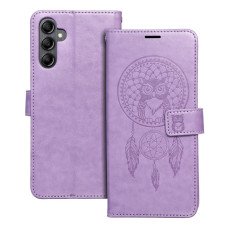 MEZZO Puzdro na knihy pre SAMSUNG A14 4G / A14 5G dreamcatcher fialové