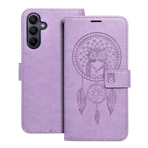 MEZZO Puzdro na knihy pre SAMSUNG A15 4G / A15 5G dreamcatcher fialové