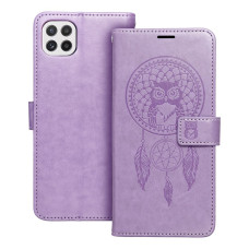MEZZO Puzdro na knihy pre SAMSUNG A22 5G dreamcatcher fialové