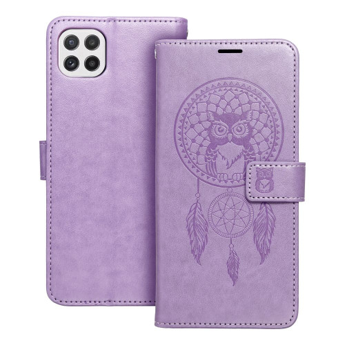 MEZZO Puzdro na knihy pre SAMSUNG A22 5G dreamcatcher fialové