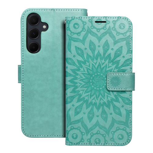 MEZZO Puzdro na knihy pre SAMSUNG A35 5G mandala green