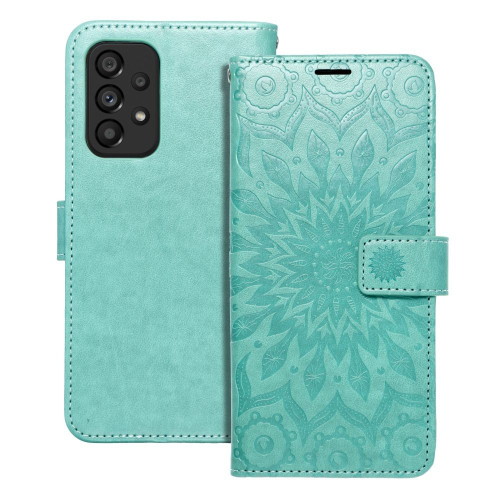 MEZZO Puzdro na knihy pre SAMSUNG A53 5G mandala green