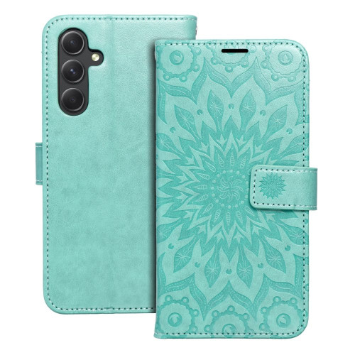 MEZZO Puzdro na knihy pre SAMSUNG A54 5G mandala green