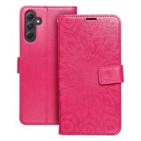 MEZZO Puzdro na knihy pre SAMSUNG A54 5G mandala magenta