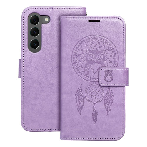 MEZZO Puzdro na knihy pre SAMSUNG S23 dreamcatcher fialové