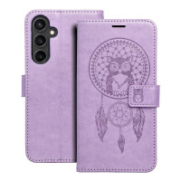 MEZZO Puzdro na knihy pre SAMSUNG S23 FE dreamcatcher fialové