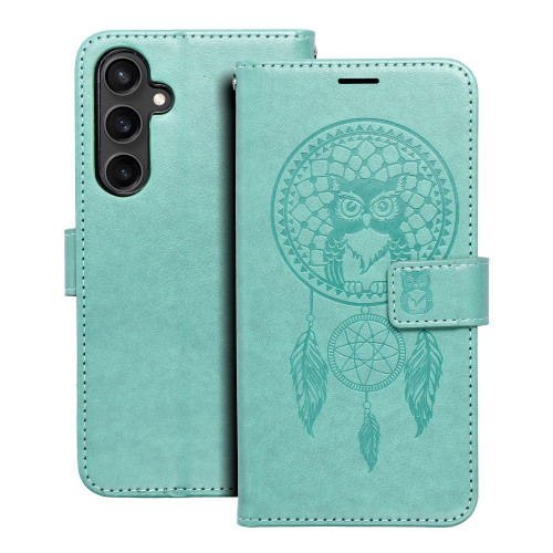 MEZZO Puzdro na knihy pre SAMSUNG S23 FE dreamcatcher green