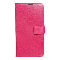 MEZZO Puzdro na knihy pre SAMSUNG S24 mandala magenta