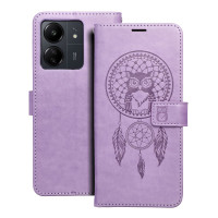 MEZZO Puzdro na knihy pre XIAOMI Redmi 13C / POCO C65 dreamcatcher fialové
