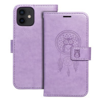 MEZZO Puzdro typu kniha pre IPHONE 12 / 12 Pro dreamcatcher fialové