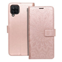 MEZZO Puzdro typu kniha pre SAMSUNG A12 / M12 mandala rose gold