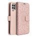MEZZO Puzdro typu kniha pre SAMSUNG A22 5G mandala rose gold