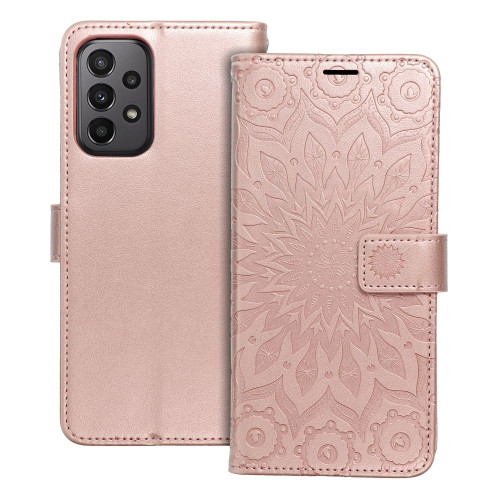 MEZZO Puzdro typu kniha pre SAMSUNG A23 5G mandala rose gold