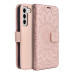 MEZZO Puzdro typu kniha pre SAMSUNG S22 mandala rose gold