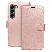 MEZZO Puzdro typu kniha pre SAMSUNG S23 mandala rose gold