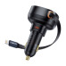 Nabíjačka do auta BASEUS typ C + navíjací kábel Lightning PD3.0 QC4.0 3A 55W CCTXP-CC / C00057803111-00 čierna