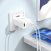 Nabíjačka HOCO 2 x typ C + USB A + kábel Typ C na Lightning PD QC3.0 3A 35W N33 biela
