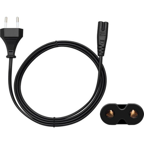 Napájací kábel pre rádio (2pin) 1,5 m čierny