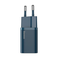 Nástenná nabíjačka BASEUS typu C + kábel typu C na Lightning PD QC3.0 3A 20W TZCCSUP-B03 modrá