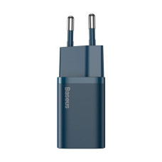 Nástenná nabíjačka BASEUS typu C + kábel typu C na Lightning PD QC3.0 3A 20W TZCCSUP-B03 modrá