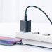 Nástenná nabíjačka BASEUS typu C + kábel typu C na Lightning PD QC3.0 3A 20W TZCCSUP-B03 modrá