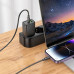Nástenná nabíjačka HOCO USB A + Typ C + kábel Typ C na Lightning PD QC3.0 3A 30W N63 čierna