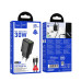 Nástenná nabíjačka HOCO USB A + Typ C + kábel Typ C na Lightning PD QC3.0 3A 30W N63 čierna