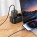 Nástenná nabíjačka HOCO USB A + typ C + kábel typ C na typ C PD QC3.0 3A 20W N61 čierna