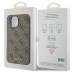 Originálne puzdro GUESS GUHCP15SG4GFBR pre iPhone 15 (4G Metal Logo / brown)