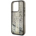 Originálne puzdro GUESS GUHCP15XLFCSEGK pre iPhone 15 Pro Max (Liquid Glitter Gold Stripes / black)