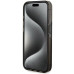 Originálne puzdro GUESS GUHCP15XLFCSEGK pre iPhone 15 Pro Max (Liquid Glitter Gold Stripes / black)