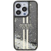 Originálne puzdro GUESS GUHCP15XLFCSEGK pre iPhone 15 Pro Max (Liquid Glitter Gold Stripes / black)