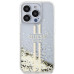 Originálne puzdro GUESS GUHCP15XLFCSEGT pre iPhone 15 Pro Max (Liquid Glitter Gold Stripes / transparentné)