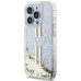 Originálne puzdro GUESS GUHCP15XLFCSEGT pre iPhone 15 Pro Max (Liquid Glitter Gold Stripes / transparentné)