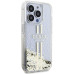 Originálne puzdro GUESS GUHCP15XLFCSEGT pre iPhone 15 Pro Max (Liquid Glitter Gold Stripes / transparentné)