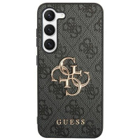 Originálne puzdro GUESS GUHCS24L4GMGGR pre Samsung S24 Ultra (Leather 4G Metal Logo / black)