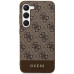Originálne puzdro GUESS GUHCS24MG4GLBR pre SAMSUNG S24 Plus (4G Bottom Stripe / brown)