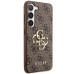 Originálne puzdro GUESS GUHCS24S4GMGBR pre Samsung S24 (Leather 4G Metal Logo / brown)