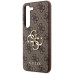 Originálne puzdro GUESS GUHCS24S4GMGBR pre Samsung S24 (Leather 4G Metal Logo / brown)
