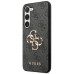 Originálne puzdro GUESS GUHCS24S4GMGGR pre Samsung S24 (Leather 4G Metal Logo / black)