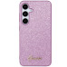 Originálne puzdro GUESS GUHCS24SHGGSHU pre Samsung S24 (Glitter Script / purple)