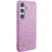Originálne puzdro GUESS GUHCS24SHGGSHU pre Samsung S24 (Glitter Script / purple)