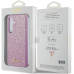 Originálne puzdro GUESS GUHCS24SHGGSHU pre Samsung S24 (Glitter Script / purple)