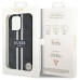 Originálne puzdro GUESS GUHMP13LP4RPSK pre iPhone 13 PRO (kompatibilné s Magsafe 4G Printed Stripes / black)