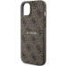 Originálne puzdro GUESS GUHMP14SG4GFRW pre iPhone 14 (kompatibilné s Magsafe / 4G Ring classic logo / hnedé)