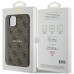 Originálne puzdro GUESS GUHMP14SG4GFRW pre iPhone 14 (kompatibilné s Magsafe / 4G Ring classic logo / hnedé)