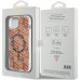 Originálne puzdro GUESS GUHMP15SHGCUSTGW pre iPhone 15 Plus (kompatibilné s Magsafe / IML GCUBE / hnedé)